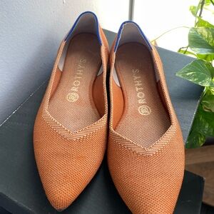 Rothy's Orange Flats & Loafers with Pointed Toe Design